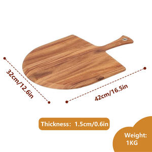 Planche à découper extra large en bois d'acacia, style naturel, en bois massif, pour la préparation des aliments, en acacia noir - Product Image 6