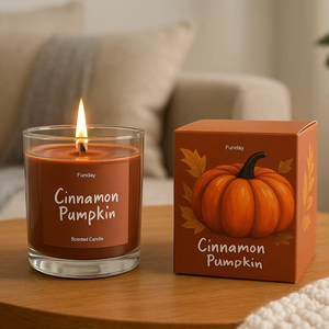 Velas Aromáticas de Cera de Soja Personalizadas al por Mayor, Juego de Decoración para el Hogar en Vaso de Vidrio de 7 oz con Empaque con Logotipo para Halloween, Navidad y Bodas - Product Image 1