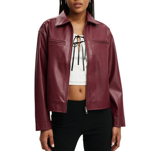 High Quality <b>Genuine</b> <b>Leather</b> <b>Jacket</b> for Women Autumn/Winter Customized Waterproof Breathable New Fashion Wholesale Price Online - Product Image 1