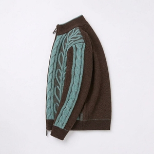 Sweat-shirt ras du cou brodé en gros à manches longues décontracté court pour homme - Product Image 6
