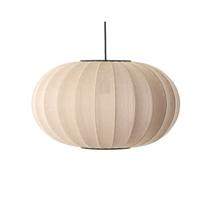 Lampe suspendue en tissu Wabi Sabi, style nordique minimaliste, en lin, lustre moderne en forme d'oignon, luminaire suspendu au plafond, vente en gros - Product Image 2