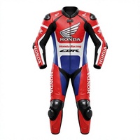 Setelan Balap Motor Kulit Sapi/Kanguru Custom Unisex Zonda 1Pc Jumpsuit/Traje dengan Pelindung Hump CE Level 2