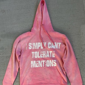 Sudadera con capucha para hombre, 100% algodón, estilo streetwear personalizado, con pedrería y serigrafía, efecto deslavado por el sol, dobladillo sin rematar, oversize, para otoño, con lavado ácido vintage - Product Image 5