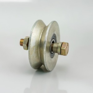 Polished Mild Steel 75mm Angle Roller Modern Sliding Door Durable Smooth Rolling <b>Pulley</b> <b>Wheel</b> Heavy Duty Track Hardware Fittings - Product Image 1