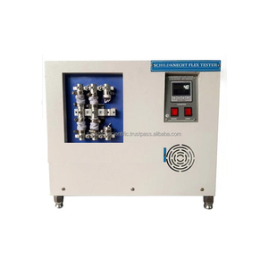 ผลิตในอินเดีย คุณภาพพรีเมียม เครื่องทดสอบความยืดหยุ่น Schildknecht Flex Tester ความถี่การยืด 500 CPM สำหรับยาง หนัง และผ้าเคลือบ - Product Image 1