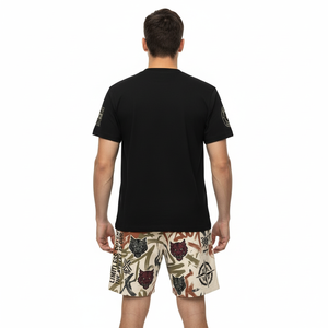 DTF Printed Pure Cotton Solid Short Sleeve <b>T</b>-Shirt for Men Breathable Moisture Wicking High Color Fastness tshirt short set - Product Image 2