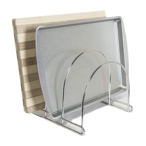 Étagère de rangement réglable pour planches à découper, ustensiles de cuisson, couvercles de casseroles, étagère de rangement de cuisine à niveaux personnalisables - Product Image 2