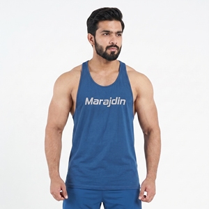 Custom Logo Men Gym Tank Top Breathable Cotton Quick Dry Fitness Bodybuilding Workout Sleeveless <b>Vest</b> Tops <b>Stringer</b> Undershirt - Product Image 5