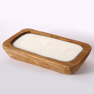 Handmade Wooden <b>Dough</b> <b>Bowl</b> Candle 4 Pack - Product Image 5