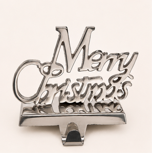 Gancho para Calcetines Navideños de Aluminio Pulido con Escritura 'Merry Christmas', Resistente a la Corrosión, para Decoración Navideña del Hogar, Venta al Por Mayor - Product Image 3