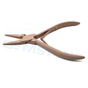 Hair <b>Extension</b> Fitted Plier 5.5 Inch Micro Ring Nano <b>Bead</b> Crimping Tool Flat Nose <b>Extension</b> Clamp & Remover - Product Image 5