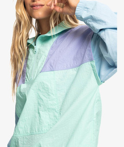 Conjunto Deportivo de Verano para Mujer, Personalizado OEM, Dos Tonos, Transpirable, Chaqueta Cortavientos con Cremallera de Nailon - Product Image 4