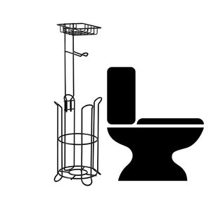 Tissue <b>Roll</b> Storage <b>Rack</b> for Bathroom/Washroom Premium Paper Holder - Product Image 1