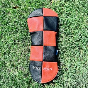 SOSH4 Housse de club de golf personnalisable en cuir PU, motif feuille, fermeture magnétique durable, couleurs unies, résistante à l'eau, suspendable - Product Image 4
