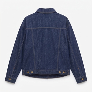 <b>Womens</b> Oversized Denim Jacket Custom Logo Vintage Wash Cropped Trendy Style Casual Streetwear Fashion Outerwear <b>Spring</b> <b>Coat</b> - Product Image 3
