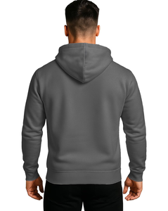 Custom Front Unisex Hoodie 100% Cotton French Terry 370g Regular Fit Casual Autumn Wear Heat Transfer Printed OEM Made Custom - Product Image 3