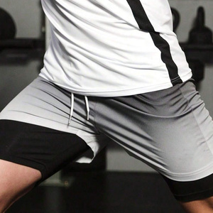 Men's Gradient Color Quick Dry Anti-UV Swim Shorts Drawstring Pockets Sporty Board Shorts <b>Mid</b> Waist Short Length Polyester - Product Image 6