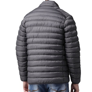 Men's Long Sleeve Puffer <b>Jacket</b> Stand Collar <b>Winter</b> New Arrival Custom Logo Color Printed Thin Hooded Clothing 2026 - Product Image 1