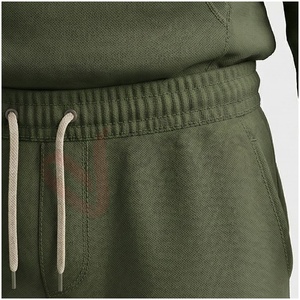 Conjunto Deportivo con Capucha para Hombre, Color Verde Oliva, Manga Larga, Color Sólido, Casual, Transpirable, Corte Regular, Ropa de Otoño - Product Image 5