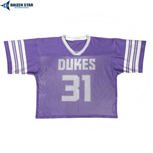 Daizen Star Men's Youth Football Jersey V-Neck Short Sleeve Mesh 100% Polyester Breathable Team Name Printed 63 Number All - Product Image 2