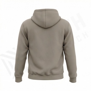 Sudadera con capucha extragrande de forro polar grueso, bordada y teñida lisa, cálida para otoño, de algodón para hombre, venta al por mayor, ropa premium personalizada - Product Image 2