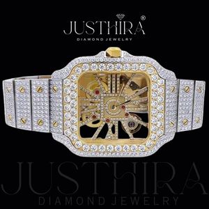 Most Selling Custom Logo Moissanite Diamond <b>Watch</b> for Business Gift Luxury Wristwatch with Finishing Available For Sale - Product Image 4