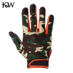 Gripey Best Quality Polyester Spandex Pu American Football <b>Gloves</b> Sublimated Finger Camo Print Design Custom Logo Breathable - Product Image 2