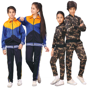Ensembles de survêtements camouflage unisexes pour enfants de haute qualité, pour l'automne, OEM, pour l'entraînement sportif et le jogging, avec logo personnalisé, légers - Product Image 1