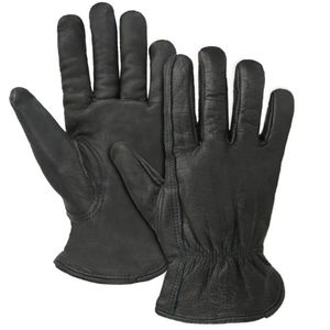 Guantes de Motociclismo de Invierno para Exteriores, de Cuero Genuino y TPR, con Correa de Muñeca Ajustable, Antideslizantes, Impermeables, Diseño de Dedos Completos - Product Image 1