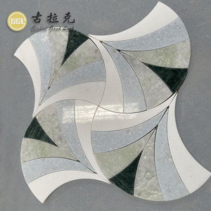 Mattonelle Decorative del mosaico di marmo di colore misto delicato per le pareti e i pavimenti interni delle mattonelle del bagno della Lobby - Product Image 1