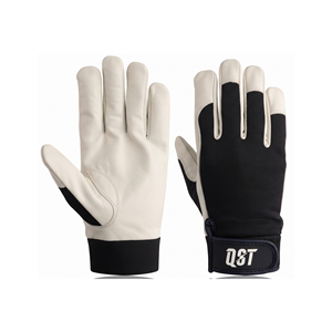 Guantes de Jardinería con Palma de Cuero, Transpirables, Ajuste Elástico en la Parte Posterior, para Trabajos de Jardinería, con Logotipo Personalizado, Proveedor OEM ODM - Product Image 1