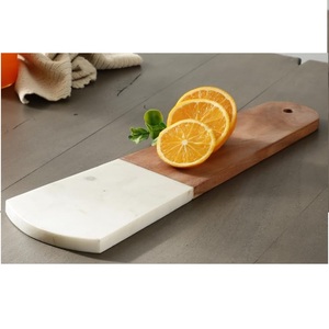 Planche à découper pour la cuisine à domicile, en bois et en marbre, forme personnalisée, planche à découper en bois de fruit, objet décoratif - Product Image 4