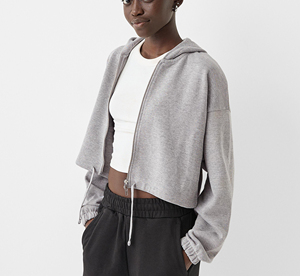 Sudaderas con Capucha Casuales para Mujer al por Mayor con Logotipo Personalizado, Sudaderas de Moda de Gran Peso para Gimnasio, Suéteres Deportivos para Entrenamiento, Sudaderas con Capucha Lisas de Talla Grande - Product Image 2