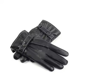 Factory Price 2025 Fashion <b>Mens</b> <b>Touch</b> <b>Screen</b> UV Protection Full Finger Warm Winter Sports Lightweight Leather <b>Gloves</b> Waterproof - Product Image 5