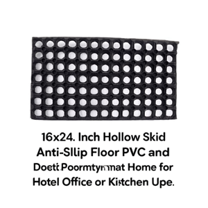 Tapis de sol antidérapant absorbant à motif géométrique en polyester de 16x24 pouces pour la maison, l'hôtel, le bureau ou la cuisine - Product Image 2