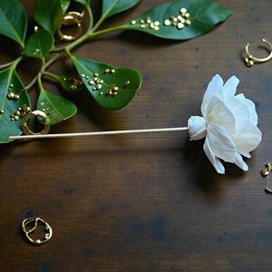 ดอกไม้โซล่าวู้ด VADEE SOLA WOOD FLOWER ทำมือ ยั่งยืน สวยงาม ขนาด 8.5 ซม. ทำจากเส้นใยพืชเซสบานียา จากประเทศไทย - Product Image 6