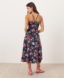 Robe d'été personnalisée pour femme, robe de soirée sexy à dos ouvert imprimée, taille naturelle, robe midi en coton pour femme - Product Image 2