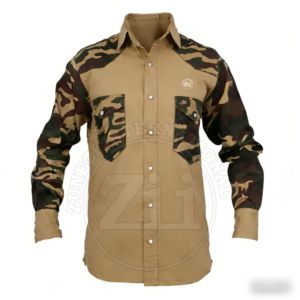 Camisa de Trabajo Resistente al Fuego, Ropa de Seguridad, Traje Ignífugo, Camisas FR para Hombre de 7.5oz, Repelente al Agua y al Fuego - Product Image 5