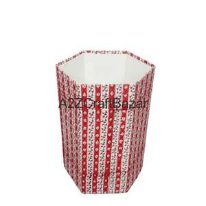 Poubelle en papier recyclé fait main, imprimé floral multicolore, pour la maison et le bureau, vente en gros - Product Image 3