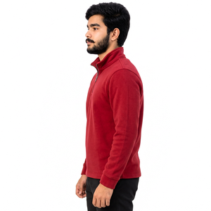 Wholesale <b>Half</b> <b>Zip</b> <b>Sweatshirt</b> Factory Polyester Fleece <b>Half</b> <b>Zip</b> <b>Sweatshirt</b> Streetwear <b>Half</b> <b>Zip</b> <b>Sweatshirt</b> - Product Image 4