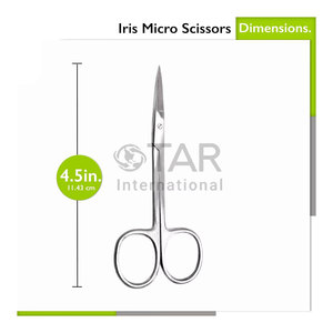 Ciseaux de micro-dissection à pointe fine, droits, de qualité chirurgicale, instruments médicaux pour médecins, infirmières, étudiants, usage éducatif - Product Image 5
