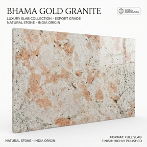Dalle de pierre naturelle Bhama Gold polie, moderne, écologique et durable pour salle de bain, cuisine, revêtements de sol, comptoirs et revêtements muraux - Product Image 3