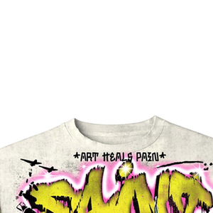 Skull Graffiti Short Sleeve T-Shirt <b>Men</b> Formal Printed <b>Turtleneck</b> Regular Fit 100% Cotton Solid Front with Pattern - Product Image 3