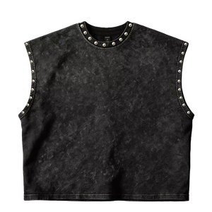 Débardeur Homme Streetwear Personnalisé Décontracté et Durable avec Strass Intégrés – Idéal pour l'Extérieur – Prix de Gros - Product Image 1