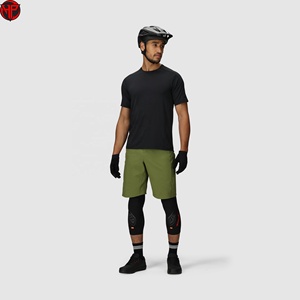 Pantalones Cortos de Ciclismo de Montaña Personalizados para Hombre, Color Verde, Protección para las Rodillas, Ajustados, de Poliéster - Product Image 5