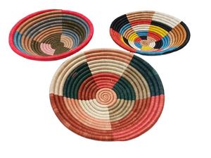 ตะกร้าผักตบชวาตกแต่งผนังชุดตะกร้าตกแต่งผนังสีสันสดใส3ชุด - Product Image 6