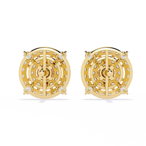 Boucles d'oreilles Ajretail en or 14 carats avec diamant naturel de 2,29 ct, couleur H, clarté VS1, taille brillant rond, certifiées Starlit Majesty - Product Image 5