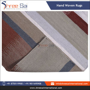 Hot Sale Handwoven Cotton <b>Flat</b> Weave <b>Rug</b> Reversible Soft Carpet Living Room Classic Modern Bedroom Eco Friendly Dhurrie Pet - Product Image 5