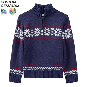 Pull en tricot premium pour garçons, polyester/coton, anti-plis, respirant, écologique, grandes tailles, hiver, vente en gros OEM/ODM - Product Image 6