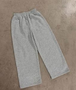 Pantalones Deportivos de Felpa Verde 100% Algodón para Hombre, Cintura Elástica, Pierna Ancha, Estampados, Corte Holgado, Estilo Urbano - Product Image 5